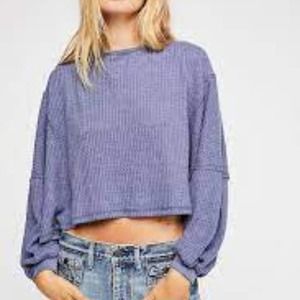 free people love me thermal purple size xs